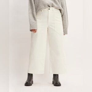 Everlane Off-White CORDUROY GARDENER PANTS